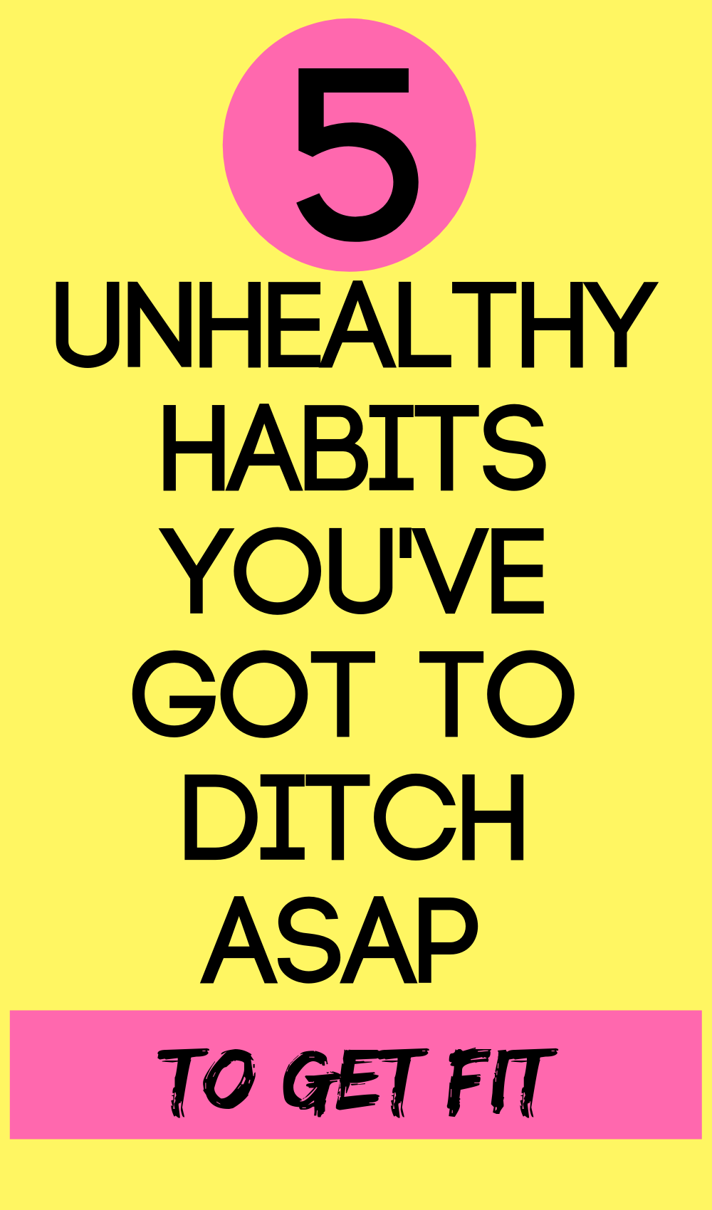 bad health habits