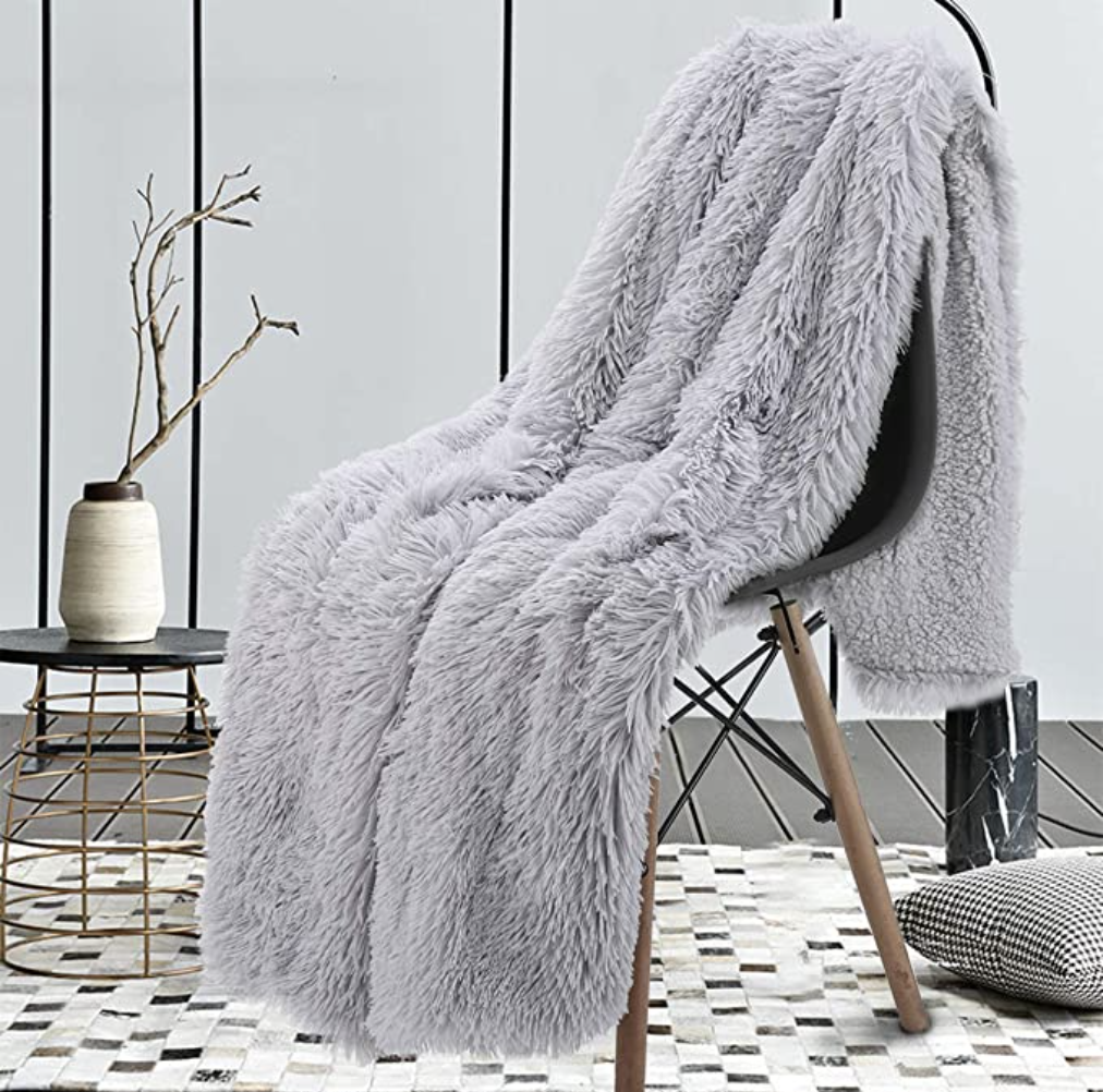 Home office essentials - cozy throw blanket