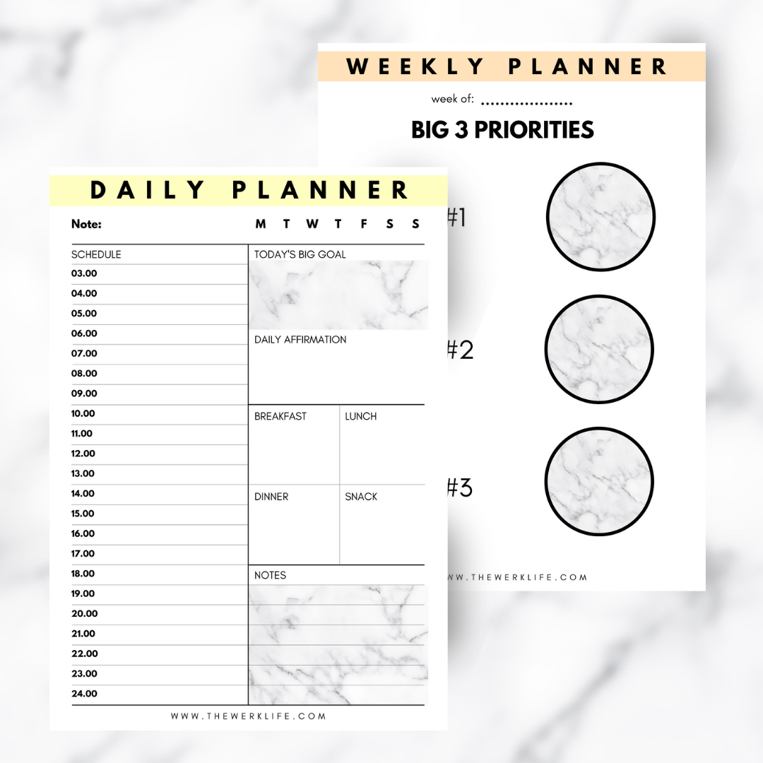2024 Digital Planner  Weekly Productivity Planner – The WERK LIFE
