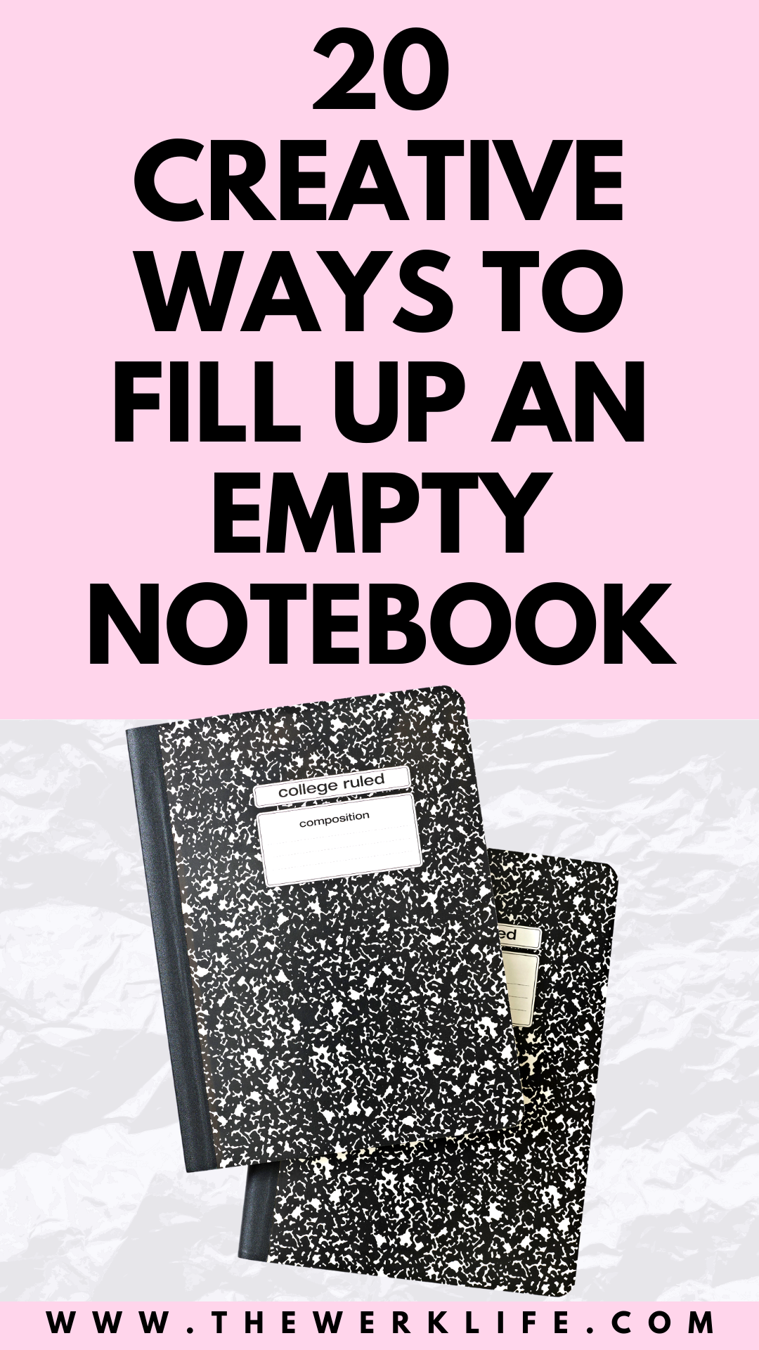 how to fill up empty notebooks