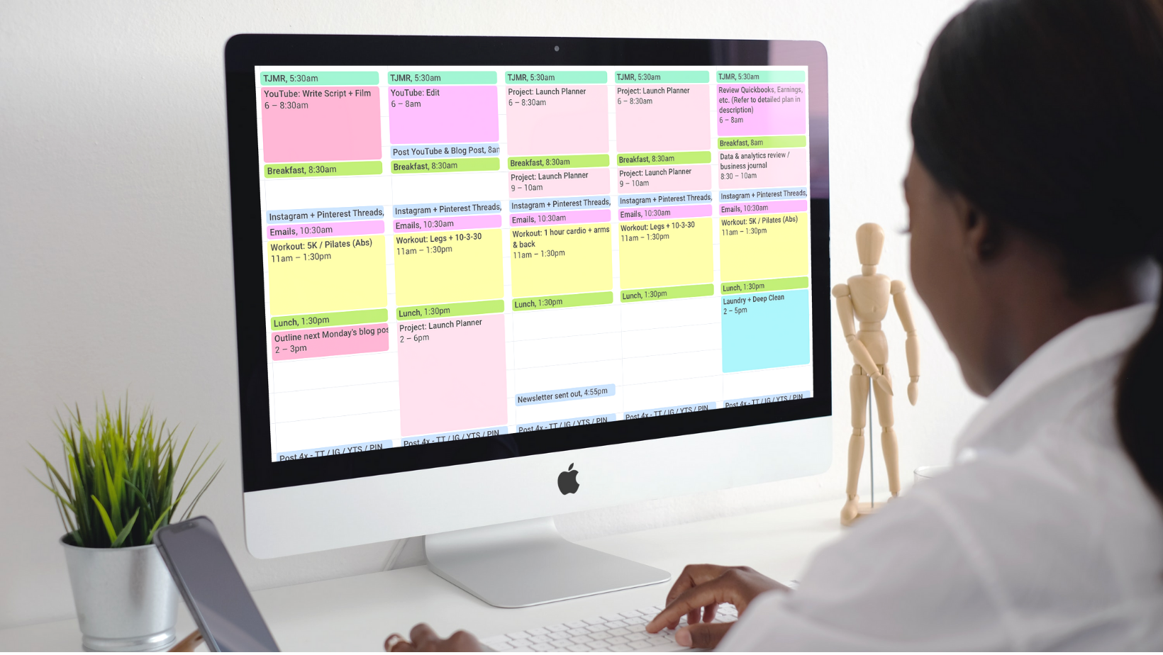 How to plan your week - schedule and organize your calendar
