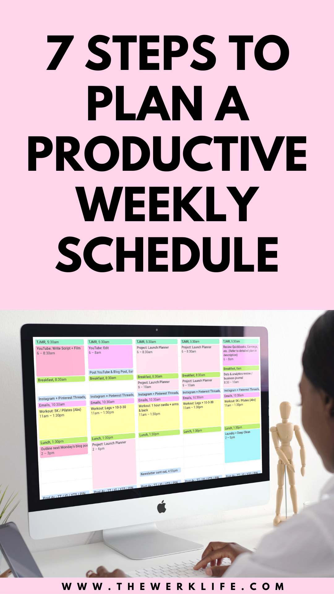 Planning - How to plan your week - schedule and organize your calendar